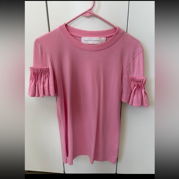 Victoria Beckham Pink Short Sleeve Top - Picture 1 of 5